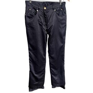 Obermeyer Cortina Ski Snow Snowboard Outdoor Insulated Black Pants Womens 8 Vtg